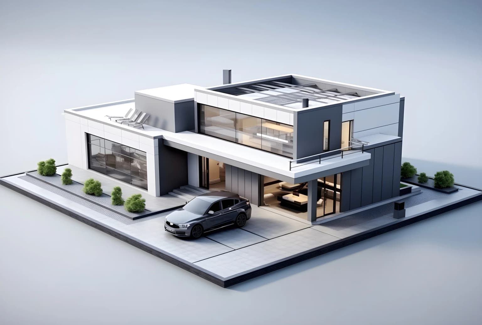 Luxury modern architecture landing showcase
